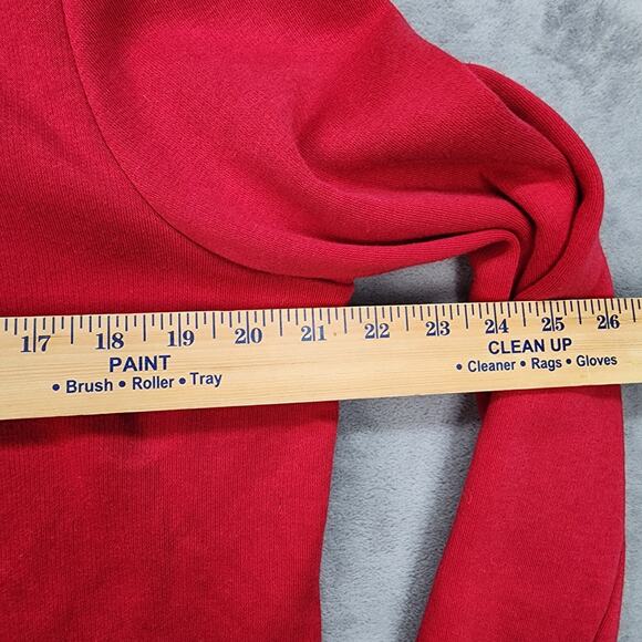 Vintage Breckenridge Sweatshirt Women’s LARGE | Red Fleece Zip Jacket | Snowmen - Picture 8 of 13